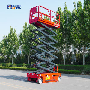 Plataforma Elevadora de Tijera Hidráulica Eléctrica Portátil de 320 kg para Mantenimiento y <span class=keywords><strong>Alquiler</strong></span> - Product Image 4