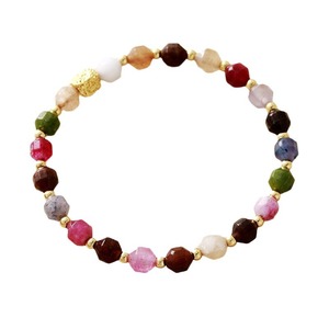 Bracelet élastique en pierre naturelle, design géométrique coloré, bijoux unisexes, cadeau - Product Image 5