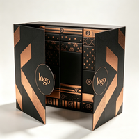 Boîte-cadeau calendrier de l'avent en carton recyclable de luxe, fermeture magnétique, impression personnalisée pour cosmétiques, parfums et bijoux