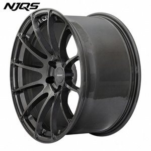 Cerchi Forgiati NJQS Personalizzati 17-24 Pollici Nero Opaco 5x112 per <span class=keywords><strong>Auto</strong></span> Passeggeri - Product Image 1