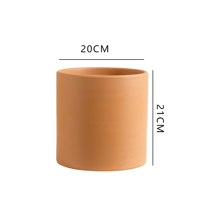 Cilindro de cerámica roja 20*21-mediano