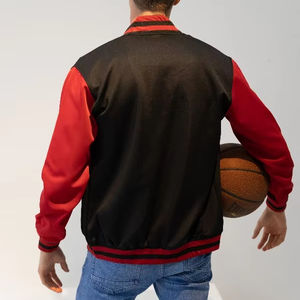 Ultifresh Veste universitaire unisexe décontractée de style sportif pour homme coupe-vent léger en polyester avec fermeture à boutons et col à capuche - Product Image 4