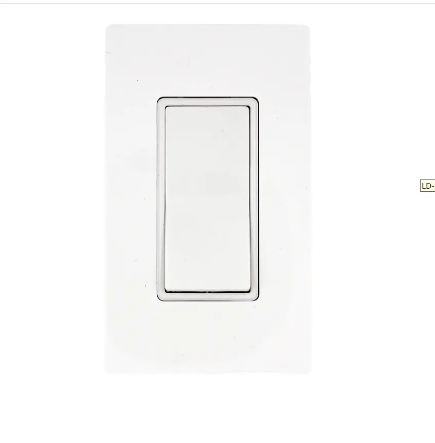 15A,120V/277V American Decora Rocker Switch, Wall Electrical Switch,Single Pole, Residential, White, UL/cUL Listed