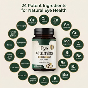 Vitamine per gli occhi per adulti, 24 nutrienti con luteina, protezione dalla luce blu e supporto per la salute della retina, 120 capsule, integratore alimentare - Product Image 3