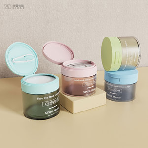 Pot en plastique PP XINDE en gros pour cosmétiques, tampons de toner, crème exfoliante, avec couvercles, 80ml, 100ml, 200ml, 400ml - Product Image 3