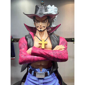 Famoso nuovo stile a grandezza naturale 6ft Anime giapponese figura di un pezzo occhio di falco Mihawk carattere scultura decorazione per la casa statua in resina - Product Image 1
