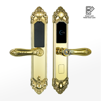 Sistema Completo de Cerradura de Puerta de Hotel RFID, Cerradura Electrónica Inteligente de Estilo Europeo Antiguo con Software de Gestión, Fabricante OEM