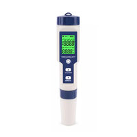 Stylo de test de qualité de l'eau 5 en 1, TDS/EC/PH, mesureur de salinité, haute précision, laboratoire, aquaculture, testeur d'eau potable