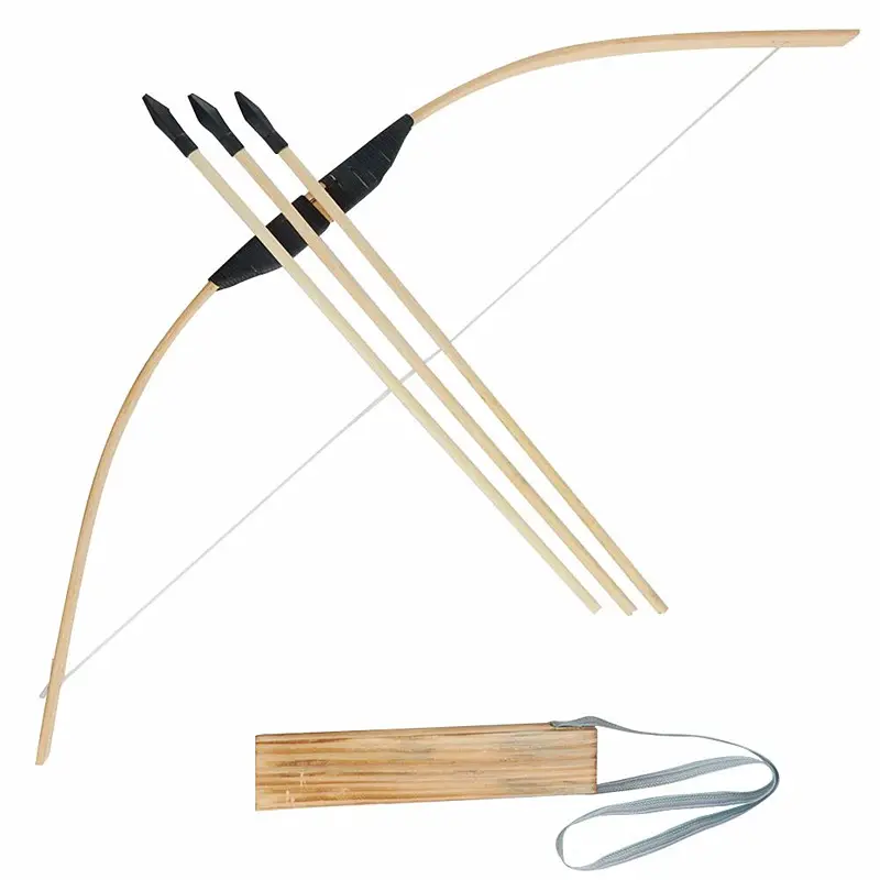 Bamboo Archery Bow and Arrow Toy for kids Outdoor Garden Hunting