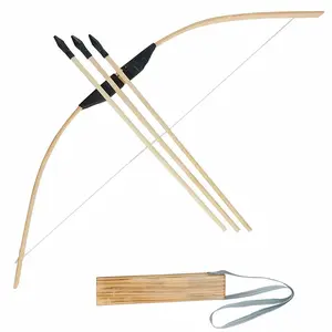 Bamboo Archery Bow and Arrow Toy for kids Outdoor Garden Hunting