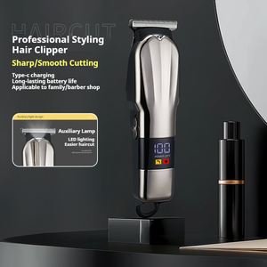 Nouvellement coiffeur sans brosse réglable tondeuse à cheveux affichage boîtier en plastique USB hommes rasoir ménage haute vitesse tondeuses à cheveux - Product Image 3