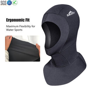 Bonnet de <span class=keywords><strong>plongée</strong></span> SBART 3mm capuche de combinaison thermique extensible Sports nautiques <span class=keywords><strong>plongée</strong></span> en apnée surf chapeau capuche - Product Image 2