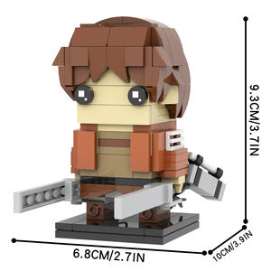 <span class=keywords><strong>Attack</strong></span> <span class=keywords><strong>On</strong></span> <span class=keywords><strong>Titan</strong></span> Japonés Eren Jaeger <span class=keywords><strong>Armin</strong></span> Mikasa Levi Ackerman Head, Ensamblaje de Bloques de Construcción, Juguetes de Regalo para Niños, para el Año DE LA Primavera, para el Año 2000 - Product Image 5