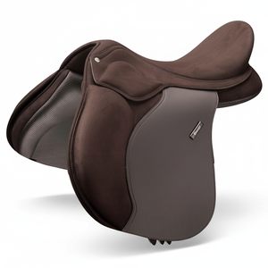 Selle de cheval Y&Z de qualité supérieure, durable, pour la course et le saut, en cuir véritable, avec siège souple, imperméable - Product Image 1
