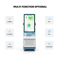 Borne de commande en libre-service avec écran tactile, paiement, lecteur de codes QR et de codes-barres, fonction SDK pour ascenseurs, aéroports, OEM, écran LCD, garantie 1 an