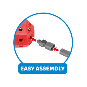 Ensembles de blocs de construction bricolage <span class=keywords><strong>château</strong></span> Construction jouet tente pour enfants jeu intérieur jouets éducatifs créatifs rose bleu - Product Image 4