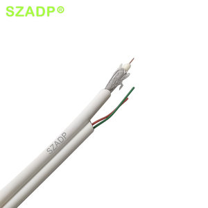 Nhà máy cung cấp <span class=keywords><strong>RG59</strong></span> RG6 <span class=keywords><strong>CCS</strong></span> đồng với <span class=keywords><strong>2C</strong></span> 5*0.38 mét CCA PVC Áo khoác CCTV Camera Cáp - Product Image 6