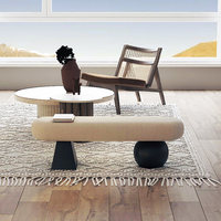 Banc de style rétro en tissu, multifonctionnel, pour entrée, bout de canapé ou lit, banc long et bas, robuste