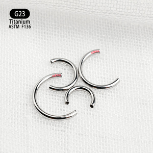 G23 Titanium U Shaped Horseshoe Rod Nose <b>Ring</b> <b>Lip</b> <b>Ring</b> 6mm 8mm 10mm 12mm ASTM F136 Body Jewelry - Product Image 3