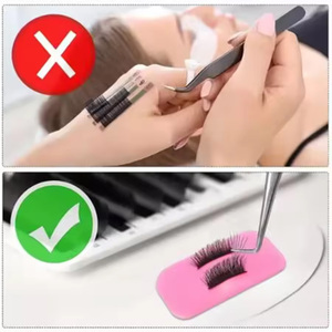 Eyelash Extension Silicone Pad for Lashes Reusable Adhesive Silica False Eyelash Extension Holder Pad for Lash Graft Pallet - Product Image 2