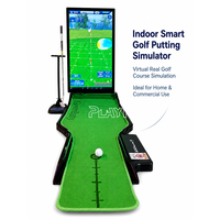 Simulador de Golf Inteligente para Interiores, Máquina de Juego de Putting para Uso Doméstico y Comercial, Venta Directa de Fábrica