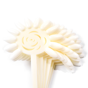 120 Puntas de Uñas Postizas con Diseño de Girasol para Exhibición de Esmalte en Gel, Carta de Colores, Puntas Transparentes Naturales para Práctica y Herramienta de Pintura para Salón - Product Image 3