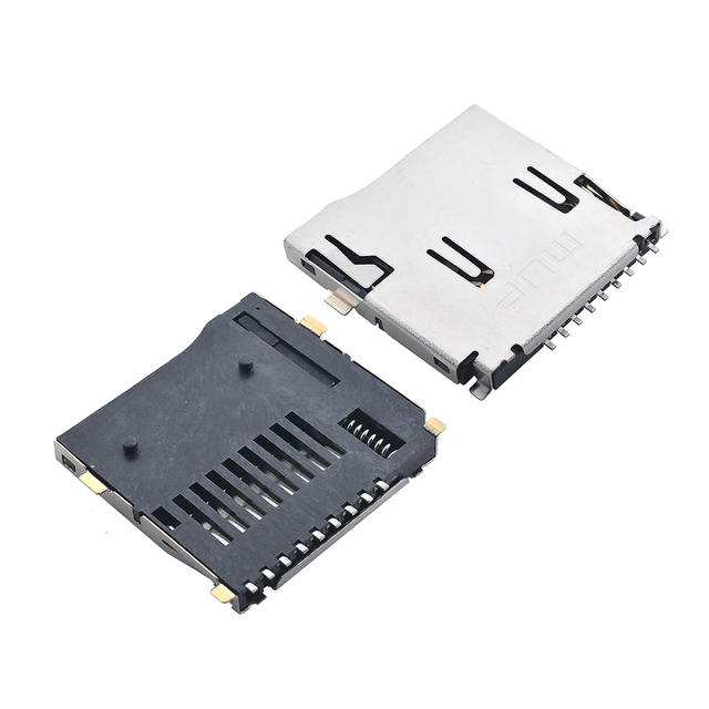 MUP Most Popular 8+1 TF Push Push Pcb Sd Tf Card Socket Connector Small Memory Card Socket Connector for STB