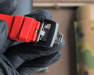 <b>Waterproof</b> Automatic Movement Carbon Fiber Orange <b>Watch</b> - Product Image 5