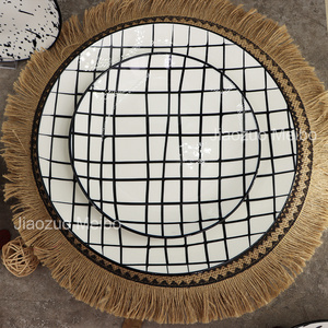 2025 New Design &quot;meibo Ceramic&quot; 18PCS <strong>Porcelain</strong> with Pad Printing Dinner Set, White and <strong>Black</strong> Ceramic Dinnerware Plates