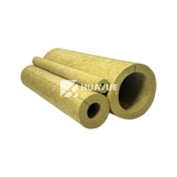 Pour l'isolation thermique et froide de tuyau de laine de roche HUAYUE pour les travaux de conduits isolés enveloppés de construction à Djeddah