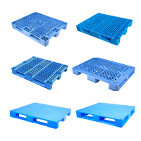 Fournisseur de palettes en plastique HDPE recyclé industrielles à usage intensif, écologiques, 1000*1200, simple face, 4 voies