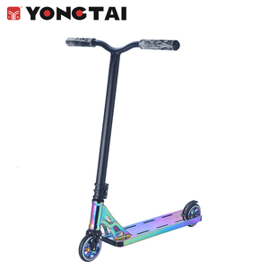 YTN-17工場直送キックスクーター6061アルミニウム屋外アノダイズデッキ平面ホイールスケートボードスチールスタント大人用スクーターダイレクト - Product Image 1