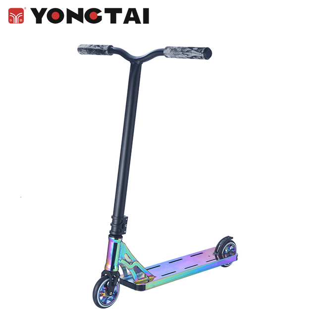 YTN-17 Factory Direct Kick Scooter 6061 Aluminum Outdoor Anodize Deck Planar Wheel Skateboard Steel Stunt Adult Scooter ABEC-9
