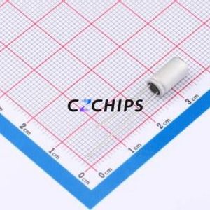 ตัวเก็บประจุแบบแข็ง HS0J477M5509PC ชนิด Through Hole (THT), ขนาด D5.5xL9 มม. 470uF 20% 6.3V 2.5 มม. - Product Image 2