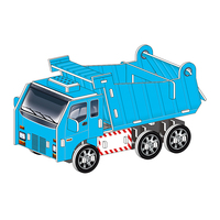 Jouets éducatifs, modèle d'avion volant en carton et mousse, série de chasseurs, puzzle 3D avec 33 pièces