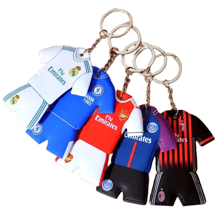 Portachiavi personalizzati per magliette da calcio/come visto in tv 2017 regalo OEM/fiori artificiali personalizzati