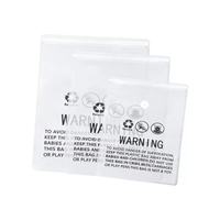 Custom Clear PE Double Zipper Garment Packaging Bags with Vacuum Compression Valve Warning Print for Clothes and Plush Toys