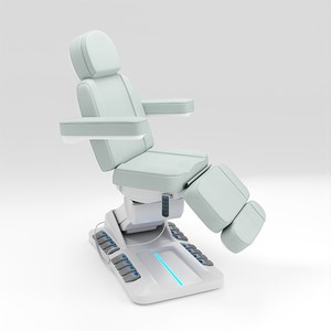 Lit de massage électrique de luxe à 4 moteurs, en cuir synthétique, éponge haute densité, lit facial réglable pour clinique de beauté haut de gamme - Product Image 1