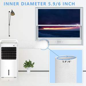 <span class=keywords><strong>Kit</strong></span> <span class=keywords><strong>de</strong></span> ventilación <span class=keywords><strong>de</strong></span> <span class=keywords><strong>ventana</strong></span> <span class=keywords><strong>de</strong></span> <span class=keywords><strong>aire</strong></span> <span class=keywords><strong>acondicionado</strong></span> portátil para el hogar con manguera <span class=keywords><strong>de</strong></span> escape ajustable <span class=keywords><strong>de</strong></span> 5,9 pulgadas <span class=keywords><strong>de</strong></span> diámetro y 59 pulgadas <span class=keywords><strong>de</strong></span> longitud, Unidad <span class=keywords><strong>de</strong></span> A/C <span class=keywords><strong>de</strong></span> Material PP - Product Image 5