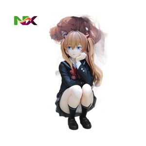 Figura Coleccionable de Anime de <span class=keywords><strong>Asuka</strong></span> Langley en Pose de Sentado en el Uniforme Escolar de <span class=keywords><strong>Evangelion</strong></span>, Decoración de Escritorio - Product Image 5