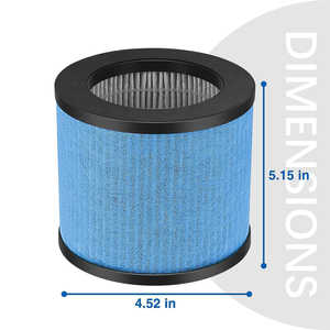 Filtros de repuesto True HEPA compatibles con <span class=keywords><strong>TOPPINS</strong></span> TPAP002 HEPA purificador de aire cómodo aire C1, Parte # TPFF002 filtros - Product Image 2