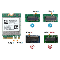 Adaptador inalámbrico de doble banda RTL8822CE 8822CE 802.11AC de 867Mbps BT5.0 NGFF M.2, tarjeta de red WiFi para actualización de portátiles