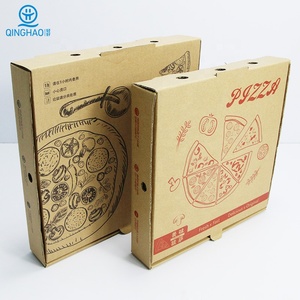 Boîtes personnalisées avec logo, vente en gros, machine d'impression de carton ondulé, prix bas, fabricants de boîtes à pizza biodégradables rondes - Product Image 3