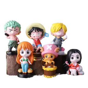 Figuras de acción de One Piece, muñecos de decoración de muñecos de resina, artes y artesanías