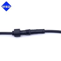 Conector de Cable Impermeable M12 de 3 Pines Macho y Hembra IP67 con Contacto Chapado en Oro Personalizado para Señal de Controlador LED
