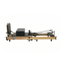 Máquina de Pilates Reformer de Madera de Lujo, Comercial, de Estudio, Telescópica, con 6 Resortes, Plegable, de Alta Calidad OEM, para Ejercicios de Core