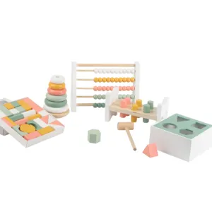 Juguetes de Material Montessori para bebé, juguete sensorial de madera, educativo, para niños