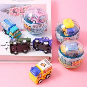 Coche de juguete Gashapon con retroceso, escala 1:64, mini vehículo de plástico para niños de 2 a 4 años, modelo de sedán con fricción. - Product Image 3