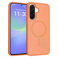 Étui mat antichoc de qualité militaire pour Samsung A37, coque de téléphone anti-empreintes digitales en PC+TPU magnétique 2400G