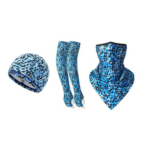 Kit de protection solaire : manchons en soie glacée, casquette et écharpe UPF 50 anti-UV unisexe pour le cyclisme en extérieur - Product Image 3